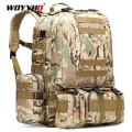 Miniatyrbild 1 av 5: 50L Taktisk Ryggsäck Militär Molle Väska 1000D Nylon Rucksack Sport Utomhus Rese Kamouflage Ryggsäck CP