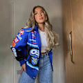 Miniatyrbillede 2 af 5: Y2K-inspireret streetwear jakke udstråler en stærk retro vibe og fremviser en unik smag M