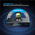 Miniatyrbilde 4 av 5: Smart TV Oppgradering, Quad-Core Prosessor Android Boks 2024 for Hjemmeunderholdning, Wi-Fi 6 Aktivert Strømmeenhet med 8K Dekoder og Bluetooth 5.0,