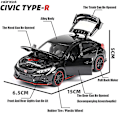Pikkukuva 3 / 5: 1:32 CIVIC TYPE R Metallinen Valettu Leluautomalli