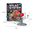 Miniatyrbilde 3 av 5: Solcellesystem for barn, astronomi solcellesystem modellsett, planetarium projektor STEM-leker med 8 planeter romleker