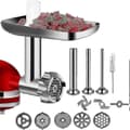 Köttkvarnstillbehör i metall för Kitchenaid-köksmaskin, köttkvarnstillbehör inkluderar korv