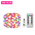Miniatyrbilde 1 av 4: Hagelys Lyslenker Julelys Multi-Color 5M 50LED 1PC