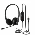 Miniatyrbillede 2 af 3: USB Headset med Mikrofon Støjreducerende Computer Headset til PC Chat Opkald