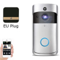 Miniatyrbild 1 av 5: Wifi Smart Video Dörrklocka Intercom Smart Kamera Dörrklocka Pir Detektering Kamera Mörkerseende Hem Säkerhet Video Dörrklocka Silver