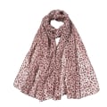 Miniatyrbilde 1 av 5: Chiffon Polkadot Dame Skjerf Silkeskjerf Leopardtrykk Langt Mykt Skjerf Sjal Strandskjerf Vintage Lett Reiseskjerf B