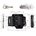 Miniatyrbild 2 av 4: Med nyckelhållare multi, läder bälteshälla midja multi tool hölster, edc multi tool bälteshölster för träning, camping, klättring, fiske, resor