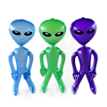 Miniatyrbilde 1 av 5: PVC Oppblåsbar Alien Leke 3 stk