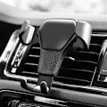 Miniatyrbillede 1 af 4: Gravity Bilholder til Smartphone Universal Adaptiv Ventilator (SORT