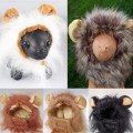 Miniatyrbilde 4 av 4: Høst Vinter Kjæledyr Morsom Søt Kostyme Løvemanke Parykk For Hund Katt Halloween Jul Utkledning Med Ører Lue 4