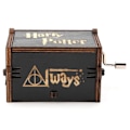 Miniatyrbild 2 av 4: Harry Potter Svart Mekanisk Trä Speldosa med Vev