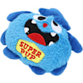 Miniatyrbilde 8 av 8: Elektrisk flipperspillmaskin for hunder, tegneseriemonster, leende hund, vibrerende lyd, plysj, motorisert underholdning, interaktivt kjæledyrleketøy Deep Blue Superman