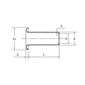 Pikkukuva 3 / 4: Niitit putkimaiset kupariset ontot niitit kaksipuolinen piirilevy p Length 5mm