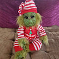 Miniatyrbillede 5 af 5: The Grinch Reborn Baby Grinch Udstoppede Dyr Gave Juleplysdukke