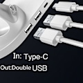 Miniatyrbillede 3 af 3: Trådløs oplader kompatibel med IPhone 12 Pro Max 11 Xs Max 8 Plus 10W hurtig opladningsplade kompatibel med Apple-opladere (Hvid)