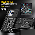 Miniatyrbilde 5 av 5: 1 egnet for Apple iPhone 15 Pro Max kunderingholder anti-fall skall XS Max skyvevindu Pro