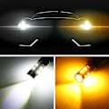 Pikkukuva 2 / 4: 2x 3157 Switchback LED Vilkkuvalo 4157na 3457a LED-polttimot 3156 Valkoinen Oranssi