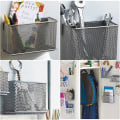 Miniatyrbild 4 av 4: Magnetisk förvaringskorg i metallnät Trådkorg Skrivbordsförvaring M