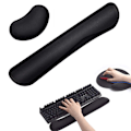 Miniatyrbilde 1 av 5: Memory Foam Mekanisk Mykt Tastatur Musematte Sett Ergonomisk Håndleddstøtte Håndstøttepute For Kontor Datamaskin Laptop