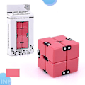 Miniatyrbillede 1 af 4: Angst Stress Relief Infinity Cube Blocks Legetøj Pink