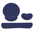 Miniatyrbillede 1 af 3: Memory Foam Tastatur Håndledsstøtte Musemåtte Muse Håndledsstøtte Sæt Dark Blue