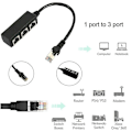 Pikkukuva 2 / 5: Perhe Ethernet RJ45 Kaapelisovitin 1 Uros 3 Naaras Jakaja P
