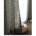 Miniatyrbillede 8 af 8: Moderne linnedgardiner til stue soveværelse ren farve bomuld linned gardiner tylstoffer specialfremstillet gaze halvskygge ramie garn 04 Mørkegrå 1 pcs W200xH240 cm 04 Dark gray