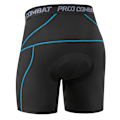 Miniatyrbillede 2 af 5: Cykkelshorts til mænd 3D Polstrede MTB Cykelshorts Undertøj Åndbar Sort-Blå Sort-Blå S Black-Blue
