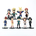 Miniatyrbilde 1 av 4: Sett med 9 stk. Delikate My Hero Academia Midori Figurer
