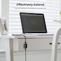 Miniatyrbillede 5 af 5: 2 stk. Rj45 Kobling Cat7 Cat6 Cat5e Ethernet Kabel Forlænger Adapter Lan Stik Inline Kobling Hun til Hun Sort