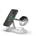 Miniatyrbilde 1 av 3: 15W smart 3 i 1 magnetisk trådløs hurtiglader, egnet for Apple 12, klokkelader