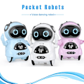 Miniatyrbilde 2 av 4: Lomme Robot Mini Robot Leker Gave Snakkende Interaktiv Dialog Stemmegjenkjenning Opptak Syngende Blue
