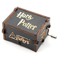 Miniatyrbild 1 av 4: Harry Potter Svart Mekanisk Trä Speldosa med Vev
