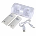 Miniatyrbillede 3 af 3: Dobbelt Oplader Dockingstation + 2 Batterier Til Wii / Wii U Fjernbetjening