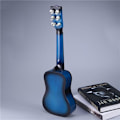 Miniatyrbild 4 av 4: 21 tums blå akustisk gitarr för barn