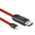 Miniatyrbillede 1 af 2: Hoco Lightning iPhone USB-kabel med LED-displaytimer