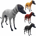 Miniatyrbilde 2 av 5: Vinter Hundejakke Tettsittende Hundehettegenser Hundegenser for Greyhound Whippet Black 3XL