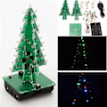 Miniatyrbilde 2 av 4: Julepynt DIY juletre LED blinkende sett 3D elektronisk