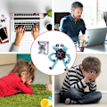 Miniatyrbild 5 av 5: Vriden och Deformerad Robot Rolig Fidget Spinner Sensorisk Leksak Red