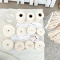 Miniatyrbild 4 av 5: 3mm Makramésnöre, 100cm Tjockt Bomulls Makramére För Väggbonader Planteringshängare Stickning Makramé Hem DIY