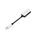 Pikkukuva 1 / 4: Usb-c Type-c - 3,5 mm:n kuulokeliitäntä Aux -äänijakaja Lataussovitinkaapeli Silver