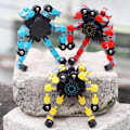 Miniatyrbild 5 av 5: Vriden och Deformerad Robot Rolig Fidget Spinner Sensorisk Leksak Yellow