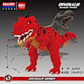 Miniatyrbillede 1 af 5: 1457+ stk. 16089 16088 mini klodser grøn dinosaur bygge legetøj klassisk model jurassic park figur legetøj hjemme sjovt spil 16248 no box