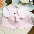 Miniatyrbild 3 av 5: Pyjamasshorts 3D-öron Snabel Tecknad Söt Elefant Lös Ledig Plysch Sovkläder Sommar Herr Dam Korta Byxor Hemmakläder qd bäst Blå L Blue