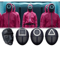 Miniatyrbilde 2 av 4: Tv Squid Game Svart Maske Cosplay Runde Seks Firkant Sirkel Trekant Hjelm Masker