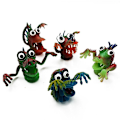 Miniatyrbild 2 av 4: 5 st Äldre Monster Fingerdocka Leksak Rolig Rolig Djurmonster Leksak Party Leksak Barn Dockor