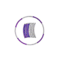 Pikkukuva 3 / 4: Painotettu Hula Hoop Painonpudotus Harjoitus Ruostumaton Hula Hoop blue gray