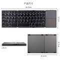 Miniatyrbilde 2 av 4: Sammenleggbart berøringsskjerm bluetooth tastatur android apple window uni