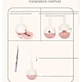 Miniatyrbild 5 av 5: Kreativ Elektrisk Tumlare Kattleksak Smart Retande Rullande Boll Kattleksaker LED-ljus Interaktiv Självroterande Boll Rep Pink