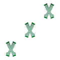 Miniatyrbillede 4 af 5: 1/2/3/5 Knæhøje Strømper til Tykke Lår Lette at Bære og Gør Grønne og Hvide 3Set green and white